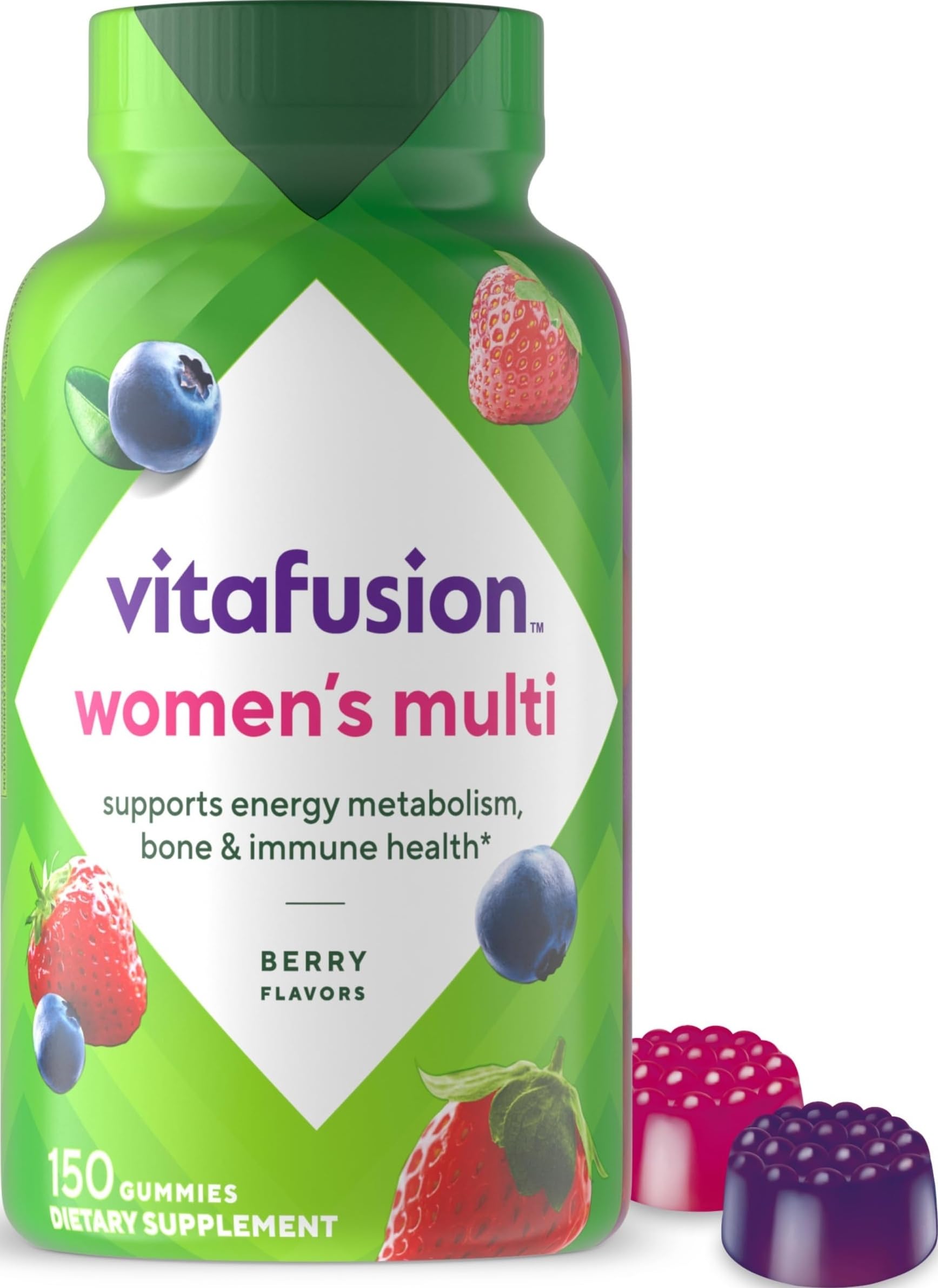 Vitafusion Women's Multivitamin Gummy | Yummy Berry Flavor | 150 Gummies 150 Count (Pack of 1)
