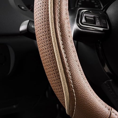 Miniatura 4 de CAR PASS cobertor de volante de piel de lujo de línea de conducción universal, Caynne