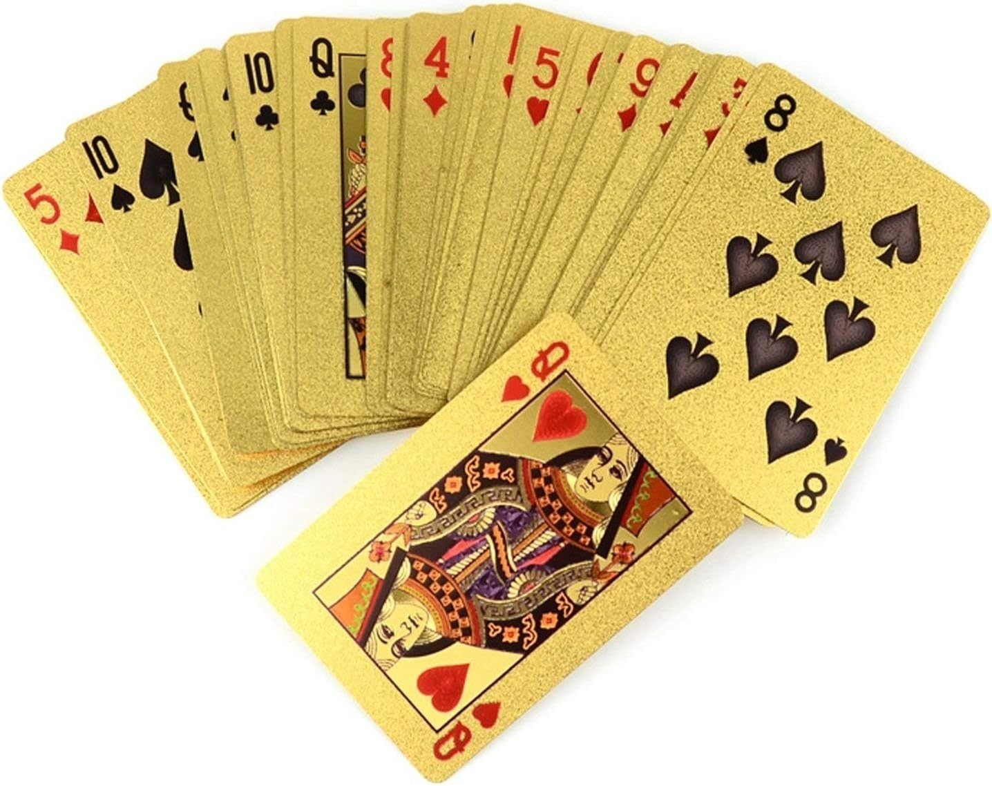Generic Durable Waterproof Deck of 24K Gold Foil Playing Cards