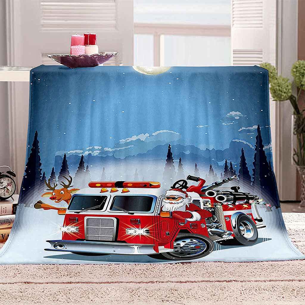 Couverture Polaire Père Noël 150x200cm, le cadeau réconfortant idéal pour l'hiver