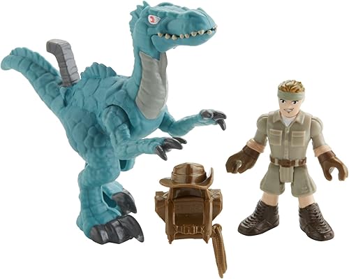 Miniatura 3 de Fisher-Price Imaginext Jurassic World, Muldoon y Raptor