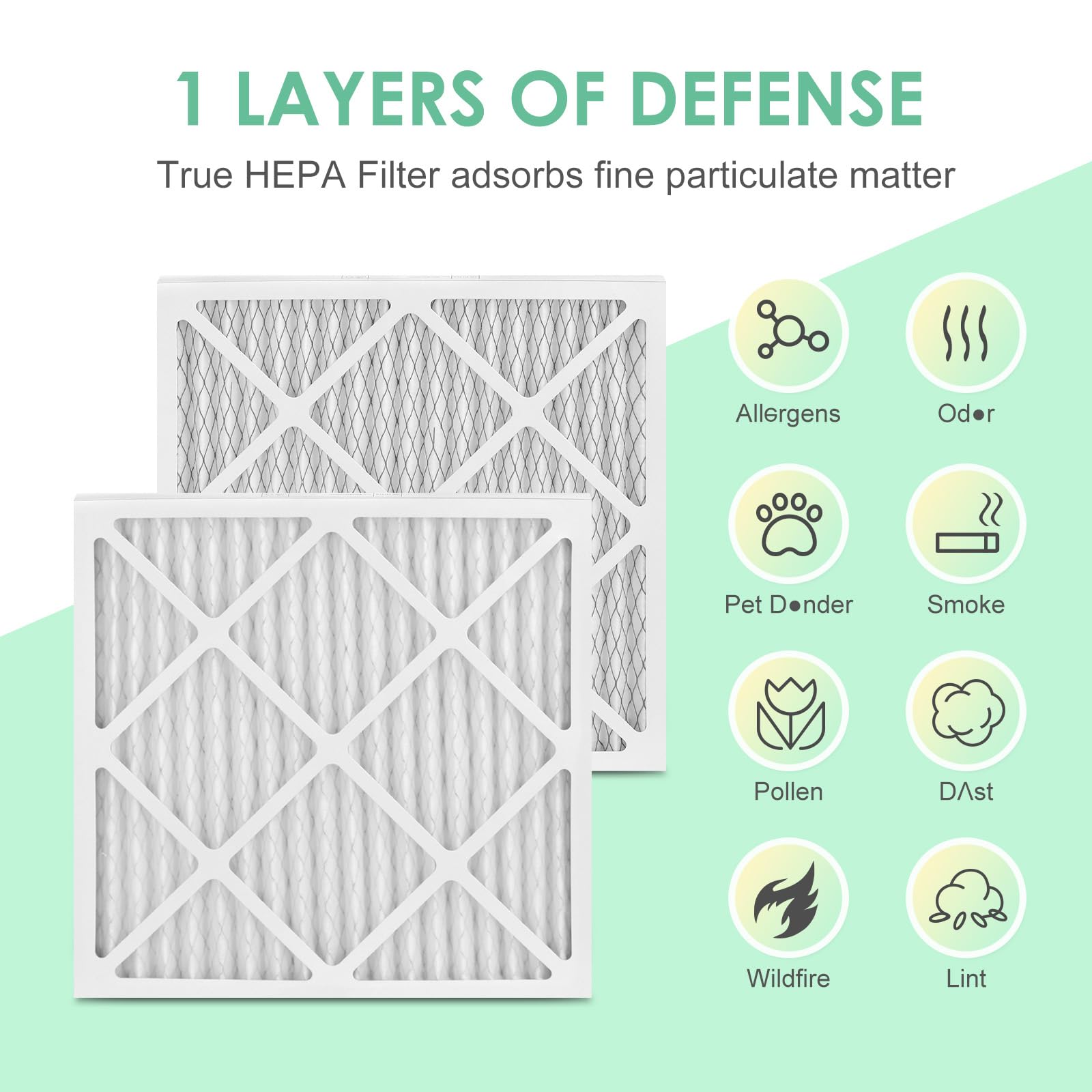 MERV-10 Filtro de aire de 15.75 x 15.75 pulgadas compatible con BlueDri Air Scrubber Air Shield 550 y VEVOR Air Scrubber HEPA 500 y COLZER KJGL01A-500, 16 x 16 x 1, paquete de 5