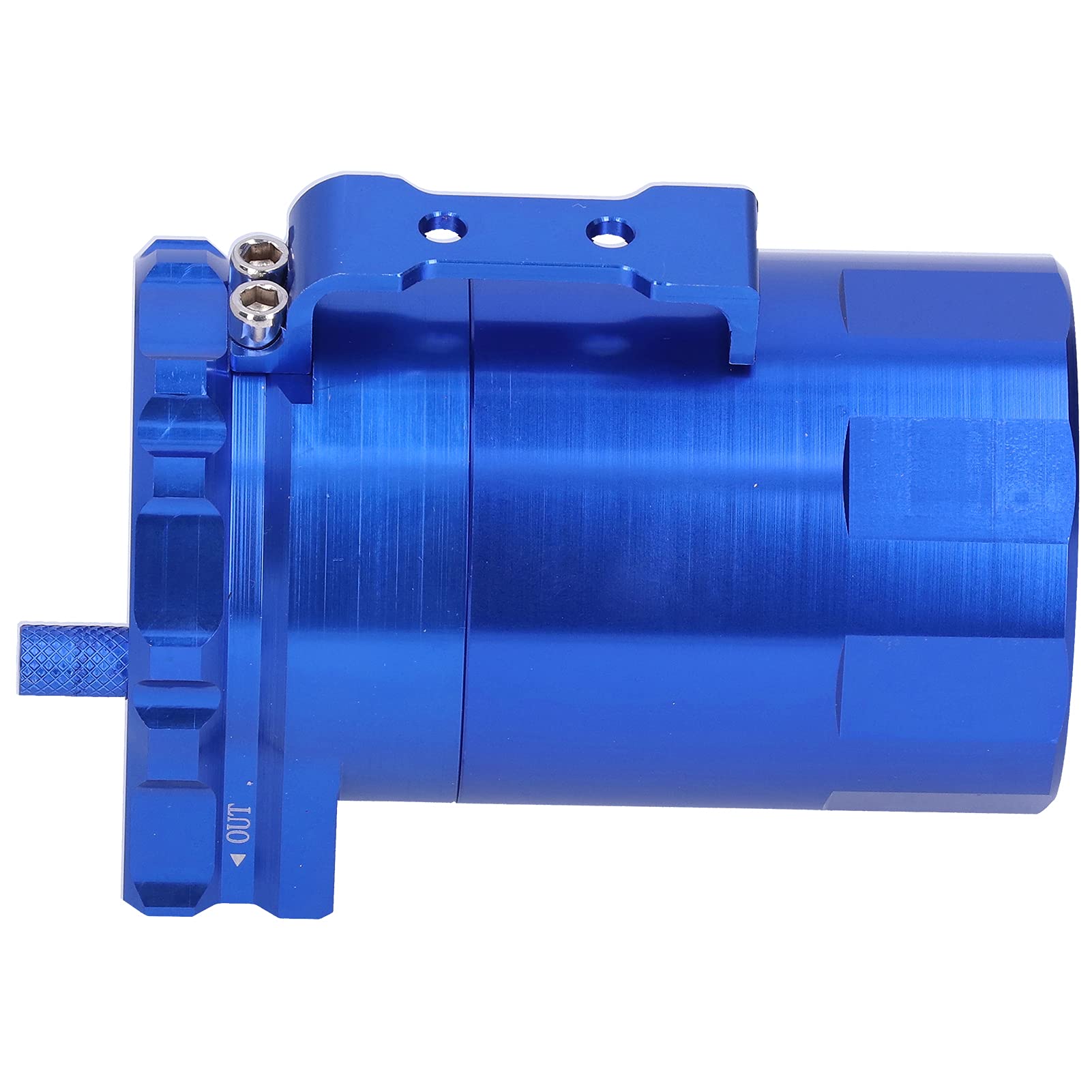 Zbiornik na ze stopu aluminium z akcesoriami montażowymi (Blue)