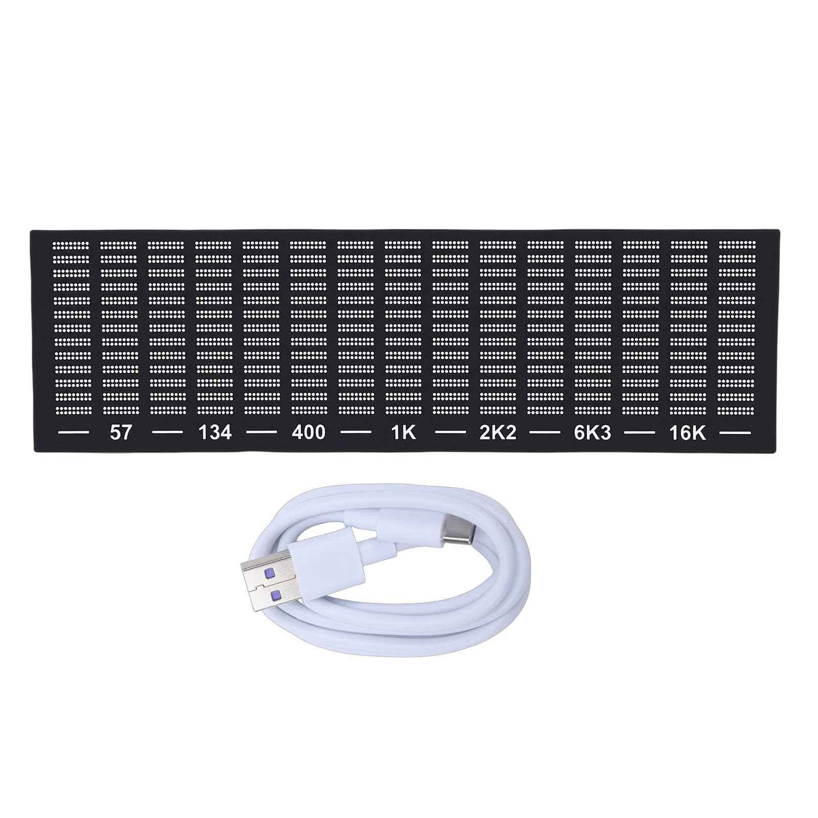 Fockety Display Analizzatore di Spettro Audio con Display a LED, Spettro Musicale LED USB per Sala Giochi per Auto, Fonometro Preciso per Musicisti e Appassionati di Audio