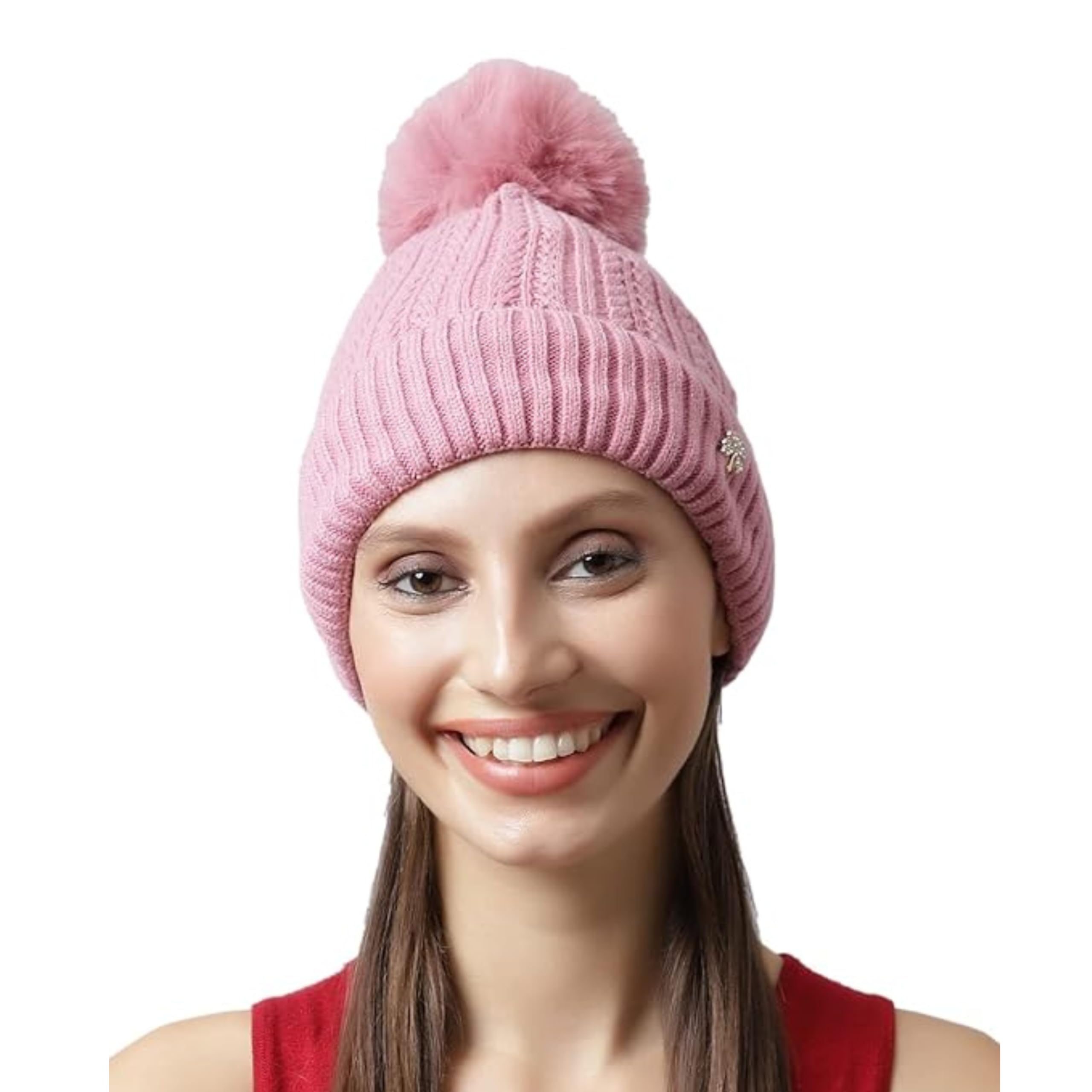 Tomorrow Cozy Fleece-Lined Winter Beanie for Women | Warm Knit Cap for Cold Weather | Soft Fleece-Lined Interior | Outdoor Winter Hat Ideal for All Winter Activities-image-4