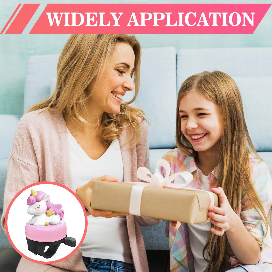 GXGM sonnette de vélo poney rose son fort clair enfants filles garçons