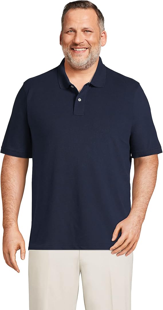 Lands' End Men's Short Sleeve Comfort-First Mesh Polo Shirt