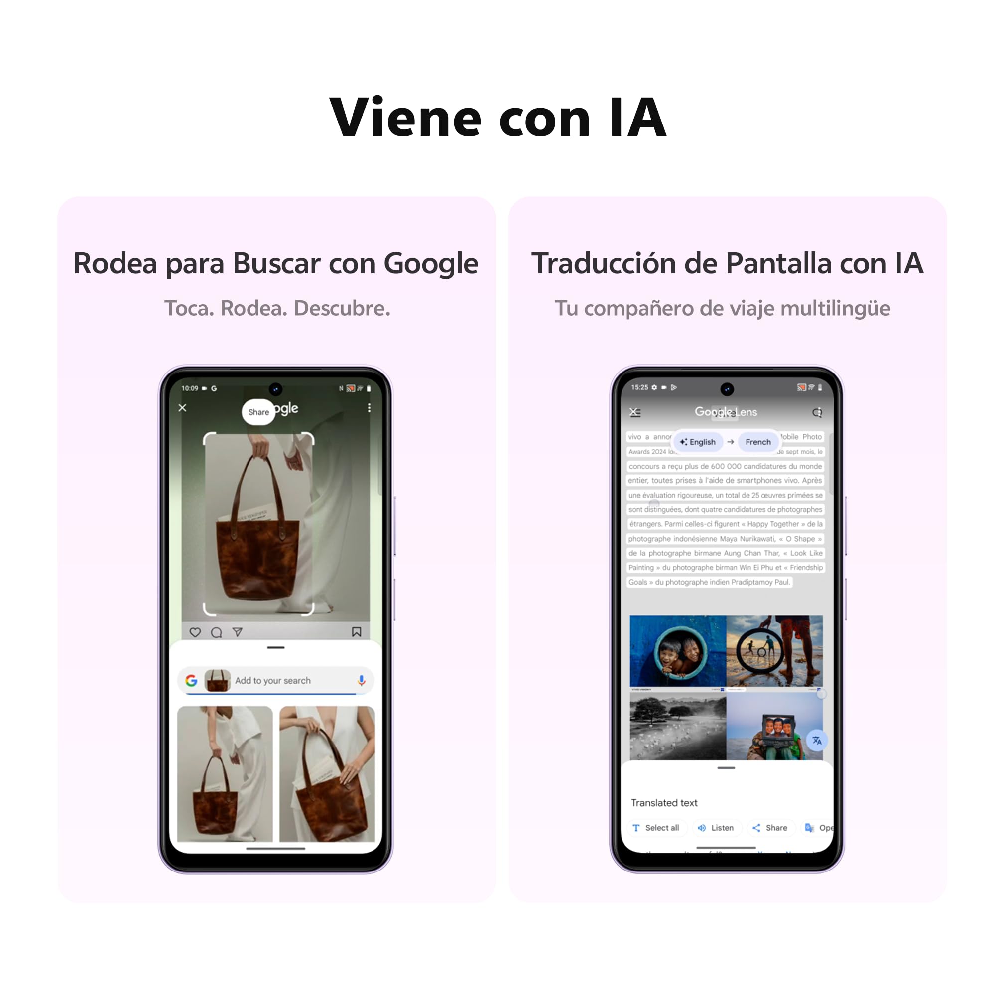 vivo Y21d, Smartphone 6 GB RAM + 256 GB, cámara Principal de 50 MP, Pantalla HD+ de 6,68" y 90 Hz, batería de 6500 mAh, FlashCharge de 44 W, IP68 e IP69, Doble Altavoz, Doble SIM, Sistema Android