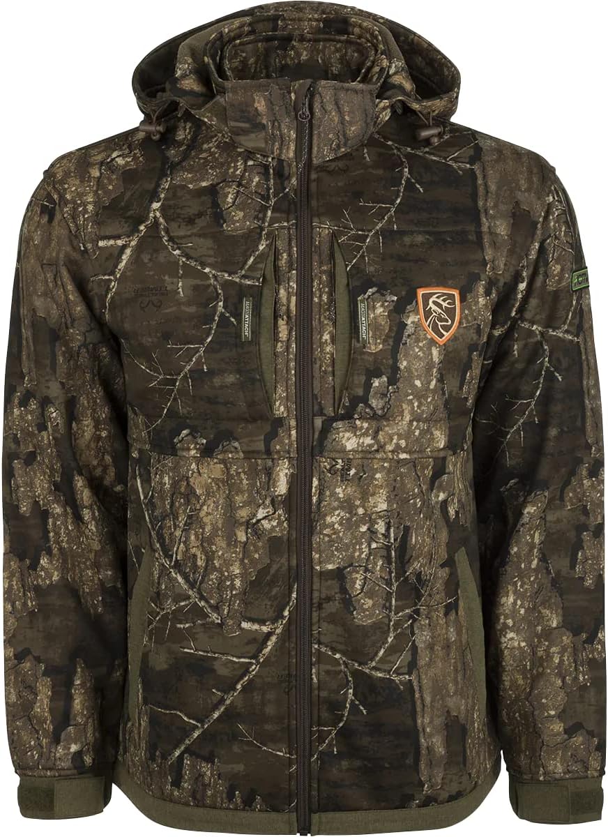 Drake Waterfowl Men's Non-Typical 3-in-1 Hunting Jacket, Heavyweight, Camo, Quiet Silencer Fleece