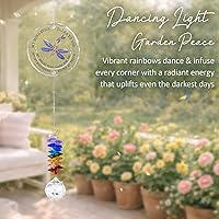 Vista 6 de Atrapador de Sol Conmemorativo - Regalo de Simpatía para Pérdida de un Ser Querido - Fabricante de Arco Iris de Cristal - Recuerdo de Duelo