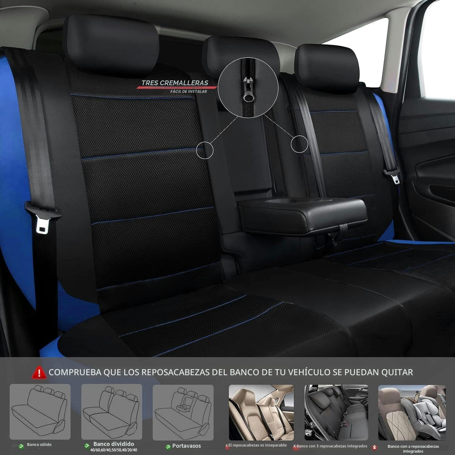 Fundas de Asiento de Coche Universales para Seat Leon MK2, MK3, 1, 2, 3, 5F, Fr