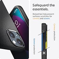 Vista 6 de Spigen Liquid Air - Funda diseñada para iPhone 13 Mini (2021), color negro mate