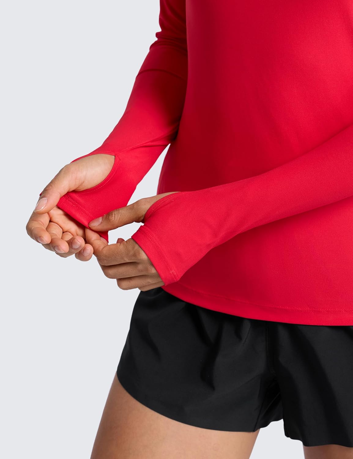 CRZ YOGA Womens Cloudweight Long Sleeve Workout Tops Lightweight Athletic Basic Shirts Soft Casual T-Shirt with Thumb Hole