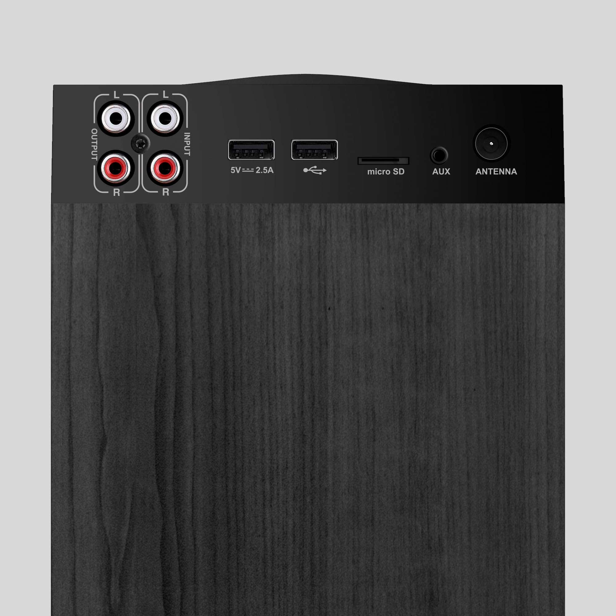 Energy Sistem Tower 7 100 W True Wireless Sound Tower z wyświetlaczem światła otoczenia, USB/MicroSD, Bluetooth, FM - czarna