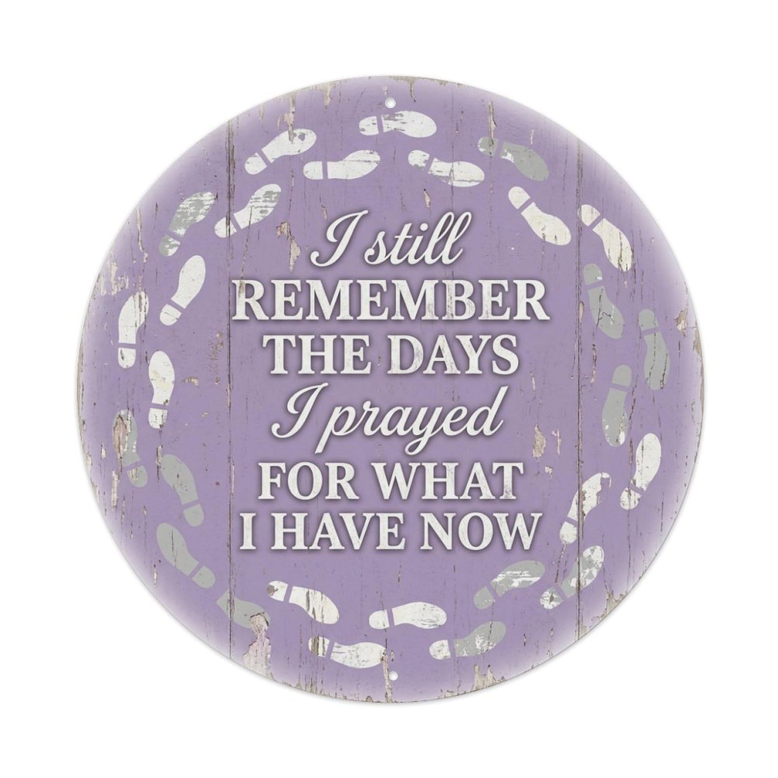Footprints Prayed For This Gratitude Quote Metal Tin Sign
