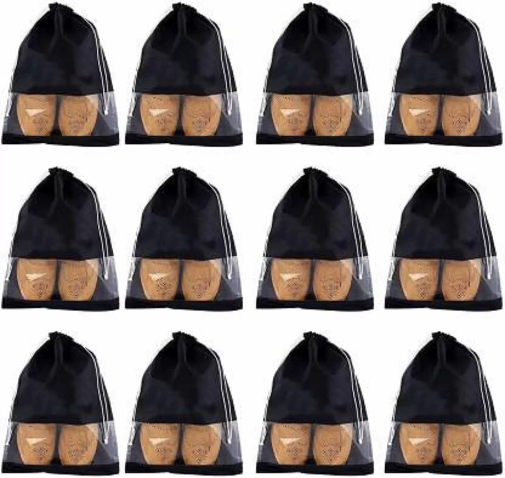 Geetacreation Dust Proof Shoes Bag 12 Pcs Your Footwear from Water/dust - Florescent Cover-picture-52