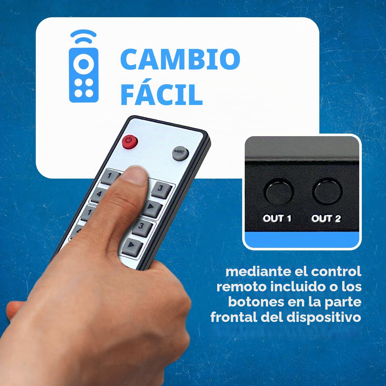 OREI 8K eARC - Interruptor Matriz HDMI 4 x 2, conmutador con Extractor de Audio UltraHD soporta hasta 4K @ 120Hz IR EDID HDCP 2.3 - Control Remoto (BK-402A) | Interruptor de matriz 4x2, matriz de video 4 x 2 - HDMI 2.1, 40Gbps, VRR, ALLM, FVA, HDCP 2.3, 4
