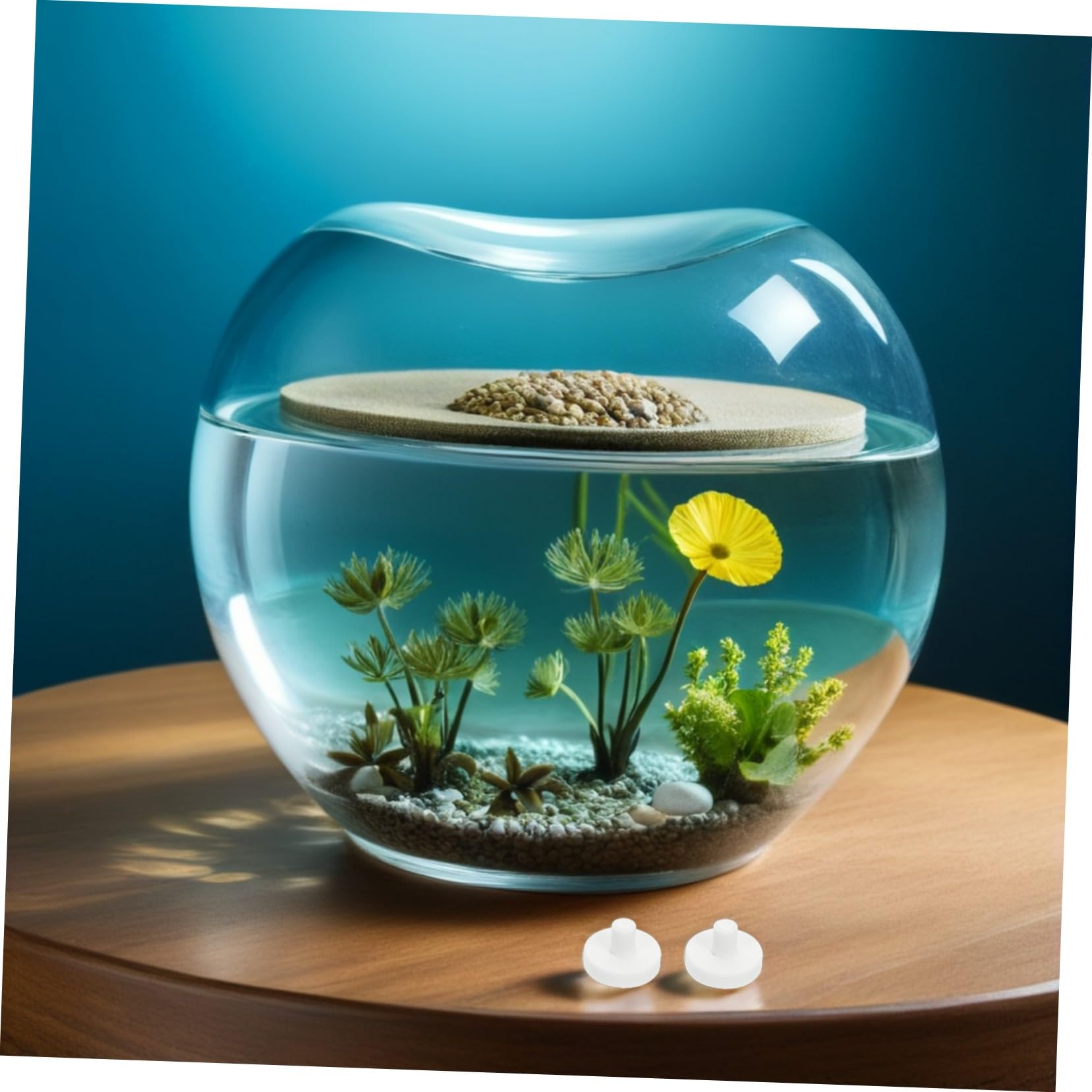 WOONEKY 60 Stück Teiliges Keramik Korallenbasis Korallenhalter Korallenbrutständer Salzwasserbeständig für Aquarium Fischbecken Zubehör
