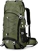 Outplea 60L Hiking Backpack Waterproof for Men Women, Large Camping Backpack with Rain Cover, Mesh Back Hiking Backpack for Travel Trekking Backpacking