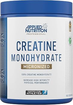 Applied Nutrition Creatine + 700ml Shaker | Creatine Monohydrate Micronized Powder, Increases High-Intensity Physical Performance (500g - 100 Servings) (Unflavoured)
