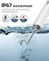 Vista 4 de Eliminación de cera de oídos, limpiador de oídos con cámara y luz, kit de eliminación de cera de oídos con otoscopio 1296P, herramienta de limpieza
