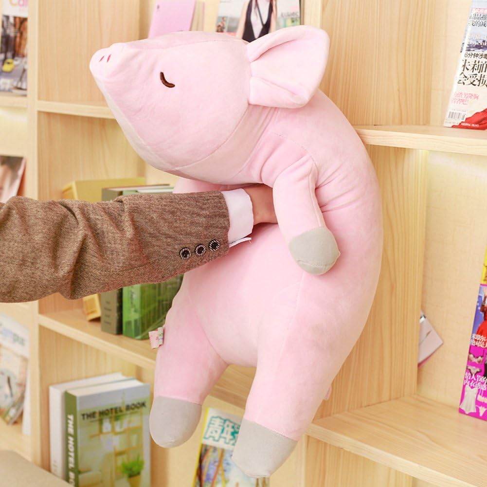 Stuffed Plush Pig Animal Toy 20 Inches Pink Piggy Animal Stuffed Plushies Super Soft Cute Cuddly Pillow Cushion Stuff Dolls Gifts for Children Kids Boys Girls Room Decor Bed Nursery, 20Inches - Image 8