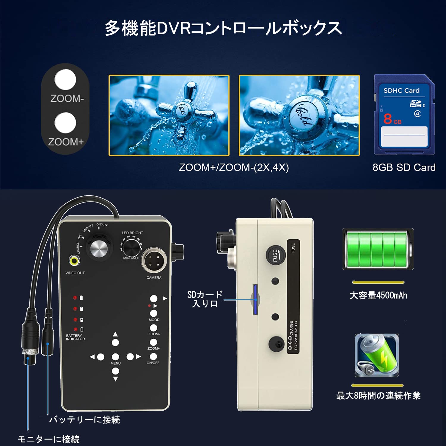 Amazon.co.jp: HBUDS 配管カメラ 工業内視鏡 7インチLCD スクリーン 