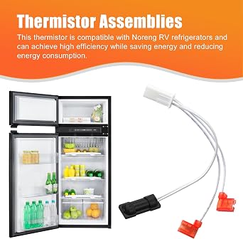 618548 RV Refrigerator Thermistor Replacement Thermistor Assembly for Norcold RV Refrigerator Fits for N610, N611, N621, N622, N641, N642, N811, N821, N841, 962, 963, 2117 Replaces 621742 629409