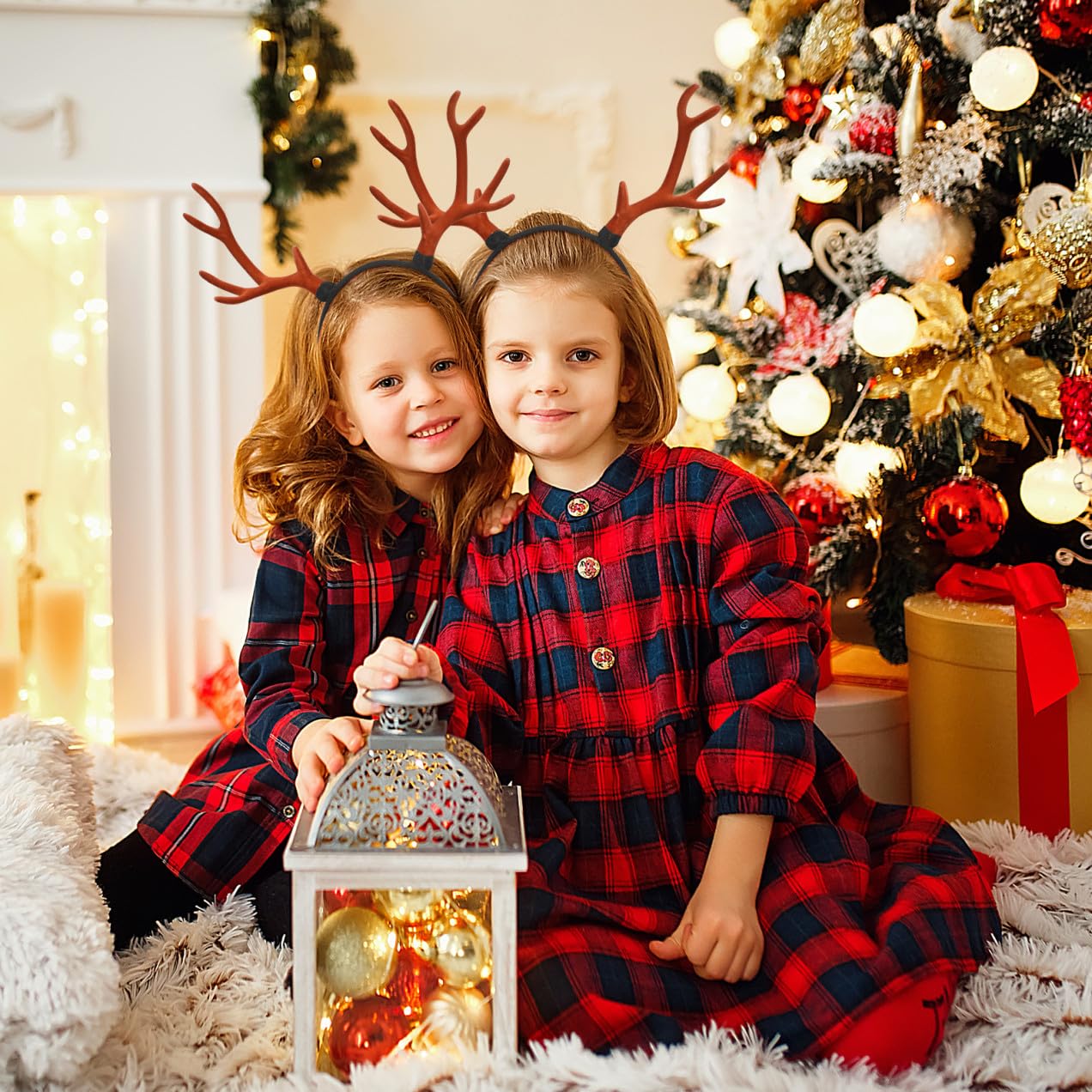 Gadpiparty 11 Pz Di Corno Copricapo Da Festa Cosplay Di Corna Di Renna Di Natale Copricapo Per Le Vacanze Costumi Di Halloween Bambino Tessuto Accessori Albero Di Natale