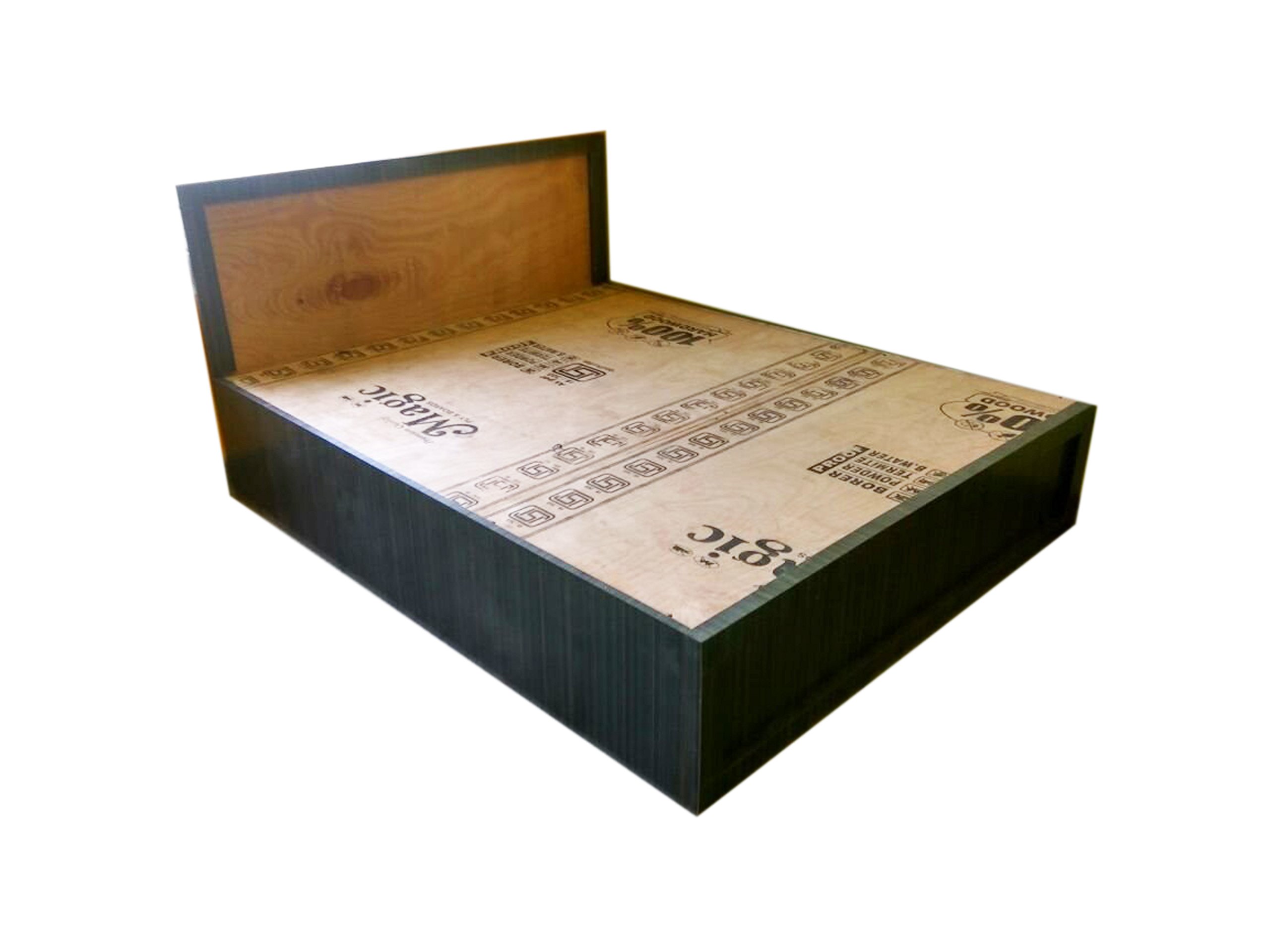 Wisdom Plywood Queen Size Wooden Bed