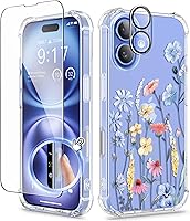 Vista 38 de GVIEWIN - Funda para iPhone 11 con protector de pantalla + protector de lente de cámara, cubierta protectora transparente suave de poliuretano