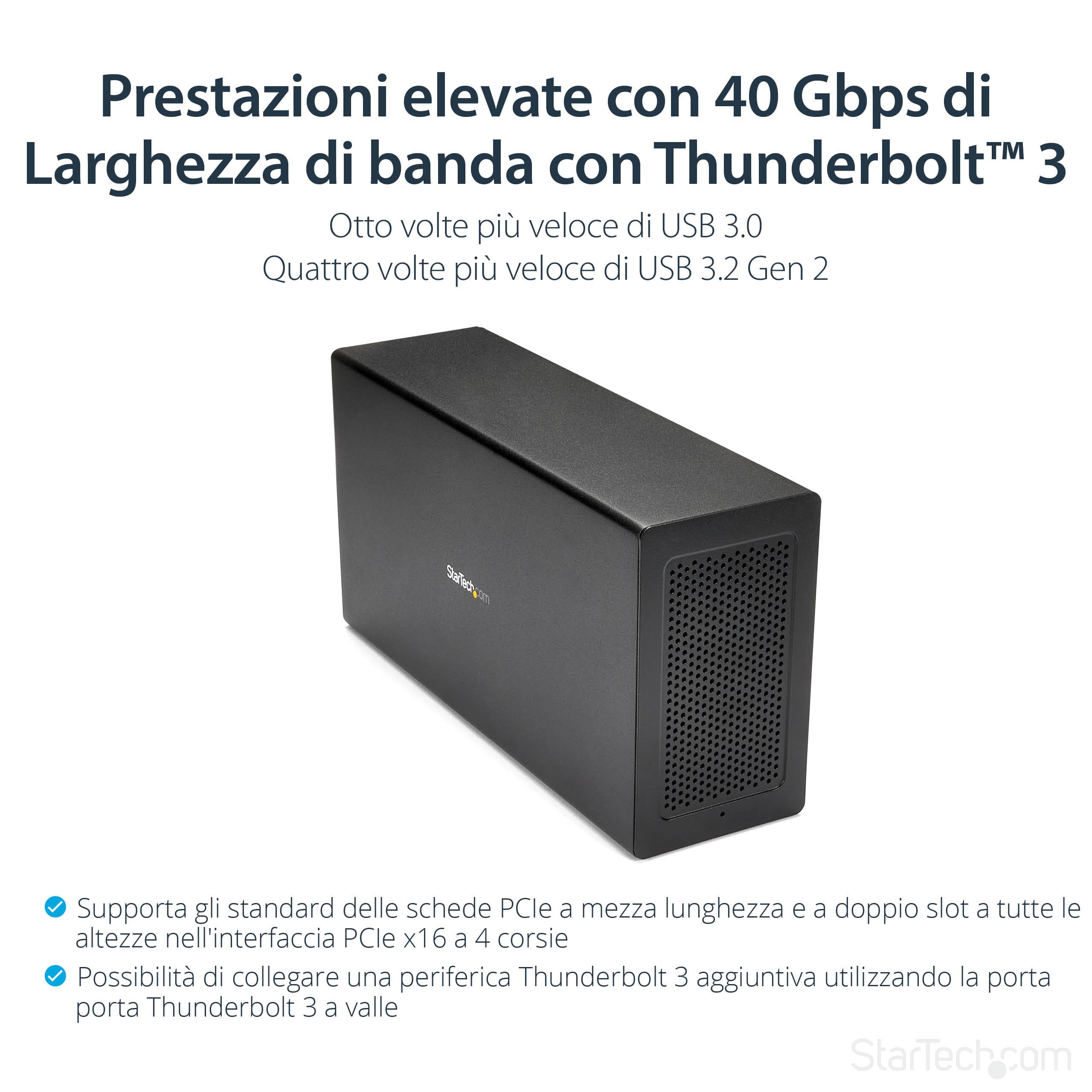 StarTech.com Chassis Telaio di espansione Thunderbolt 3 a PCI Express con DisplayPort - PCIe x16