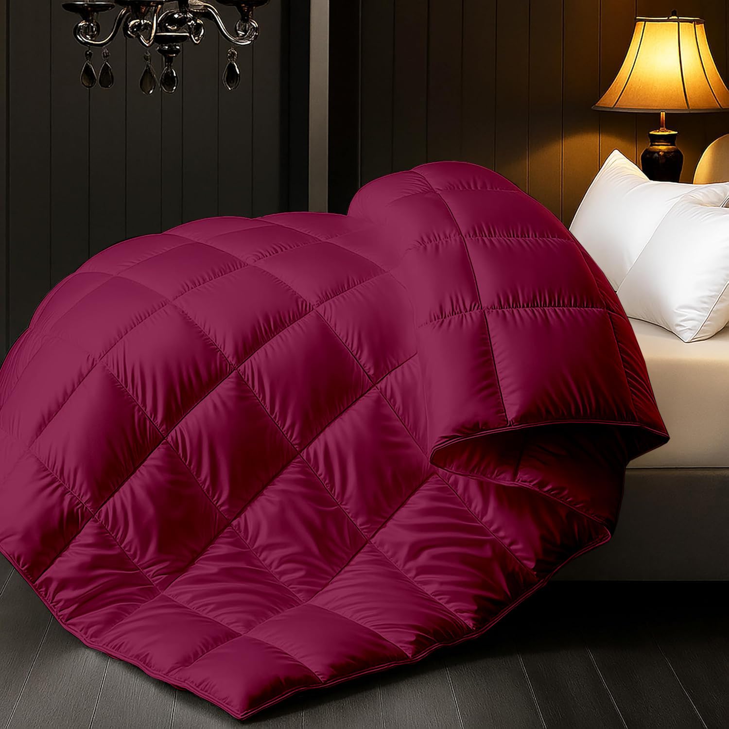 Premium Ultra-Soft Satin Comforter 1 piece 400 GSM Designed for Luxurious Comfort, Smooth Finish, Lightweight Warmth, Elegant Style, Perfect for Modern bedrooms