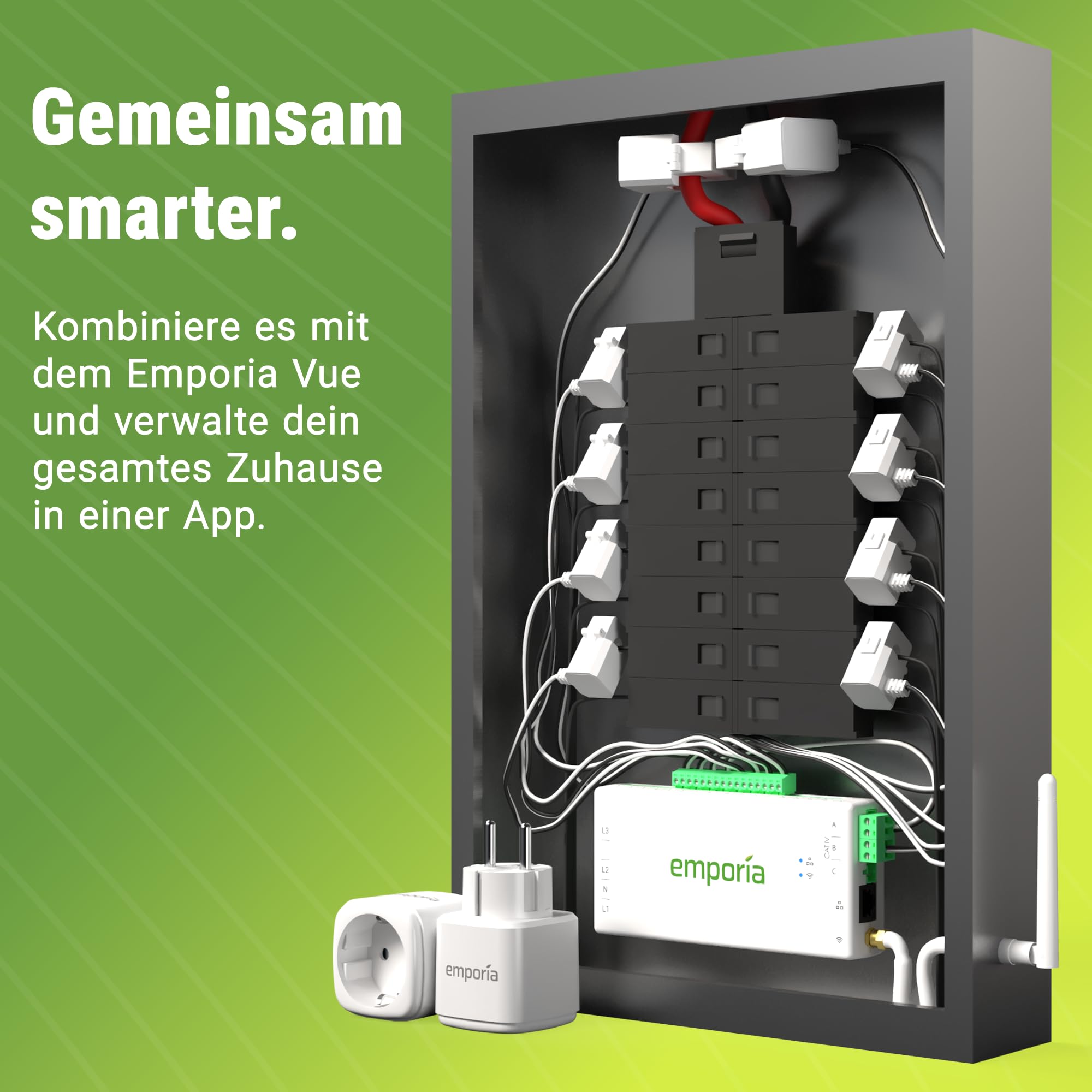 Emporia Intelligente Steckdose mit Energiemessung – WLAN-Stecker kompatibel mit Alexa und Google Home, 15A, mit Timer, App-Steuerung, Zeitplänen, Nur 2,4GHz WLAN (4er-Pack)