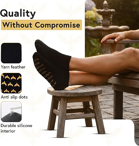 Miniatura 7 de Calcetines de gel hidratante para hombre, 2 pares extra grandes, calcetines de talón de silicona, tratamiento de talón agrietado, calcetines de spa