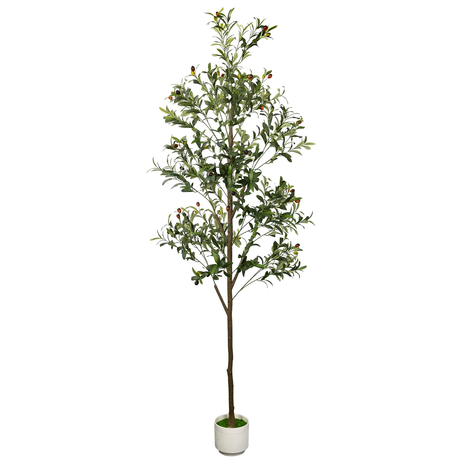 Photo 1 of LuceAlberi 7ft Artificial Olive Tree with Planter