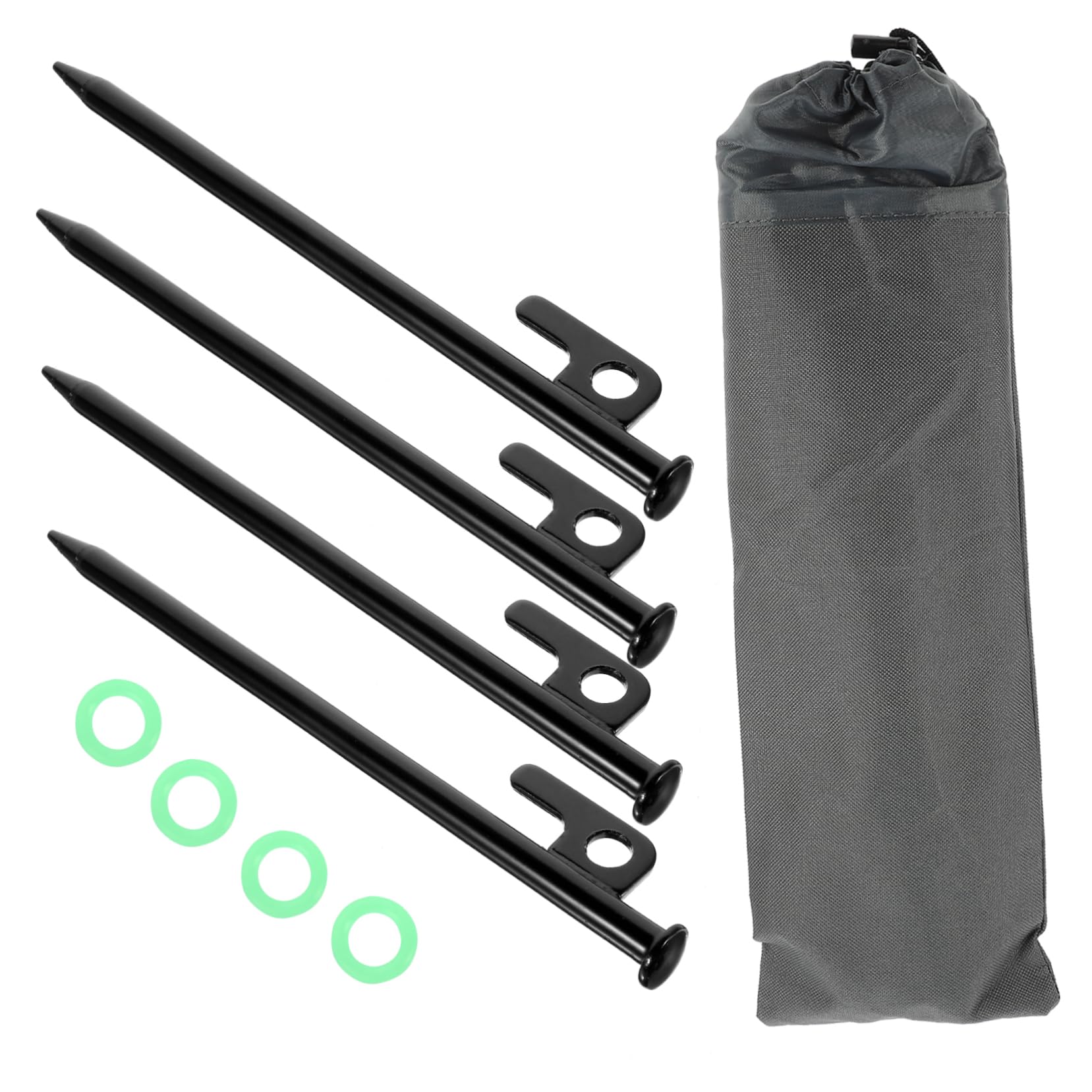 Piquetas para carpas en suelo de camping estacas metálicas BESTonZON para toldos exteriores
