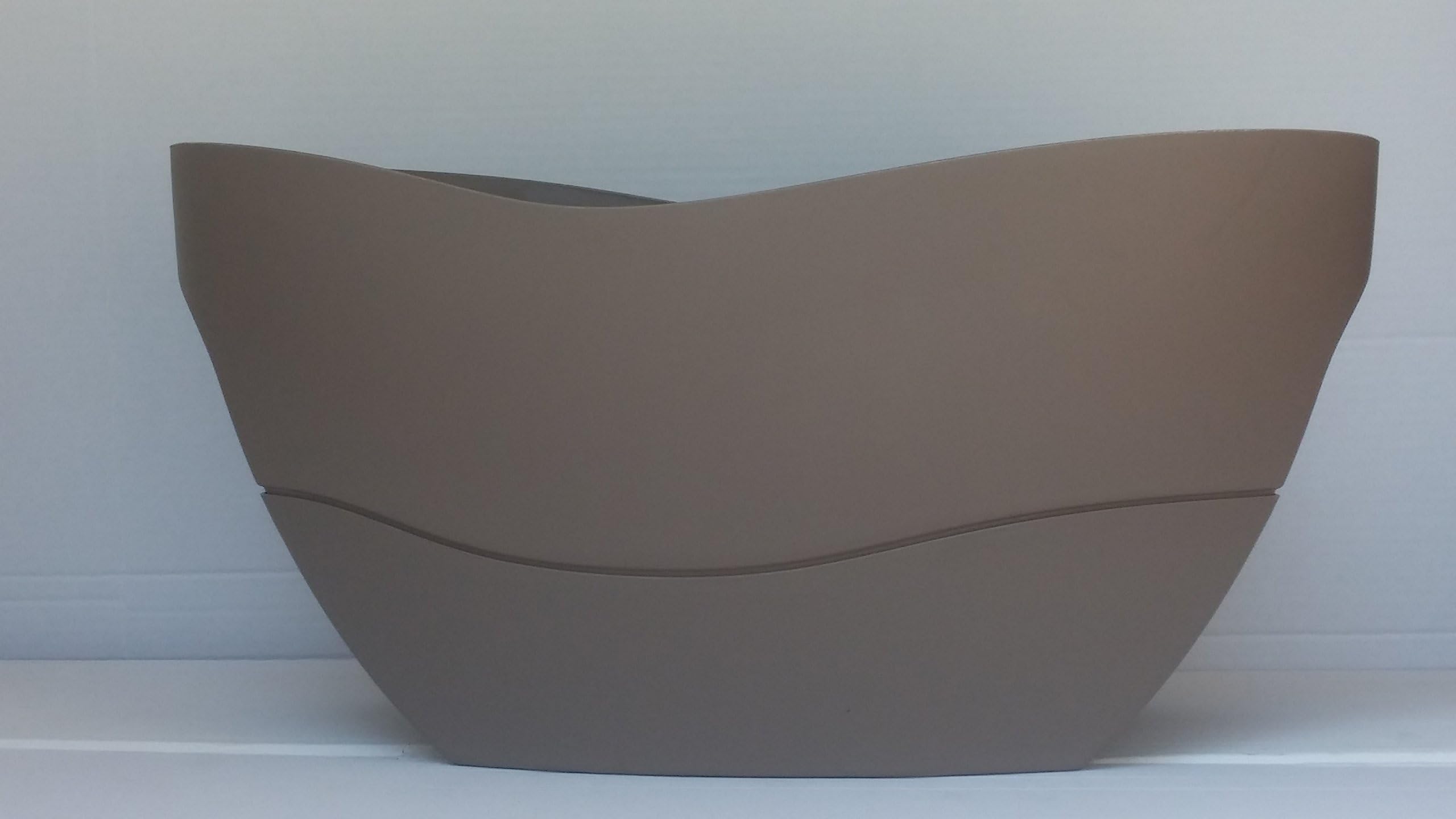 Deck Railing Colorful Deck Planter Wave Wave Boat Designed (1, BROWN)