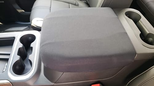 Miniatura 10 de Diseñado para todos los modelos de asiento de cubo GMC Sierra 2014-2023, funda de neopreno para consola central, hecha a mano en Estados Unidos,