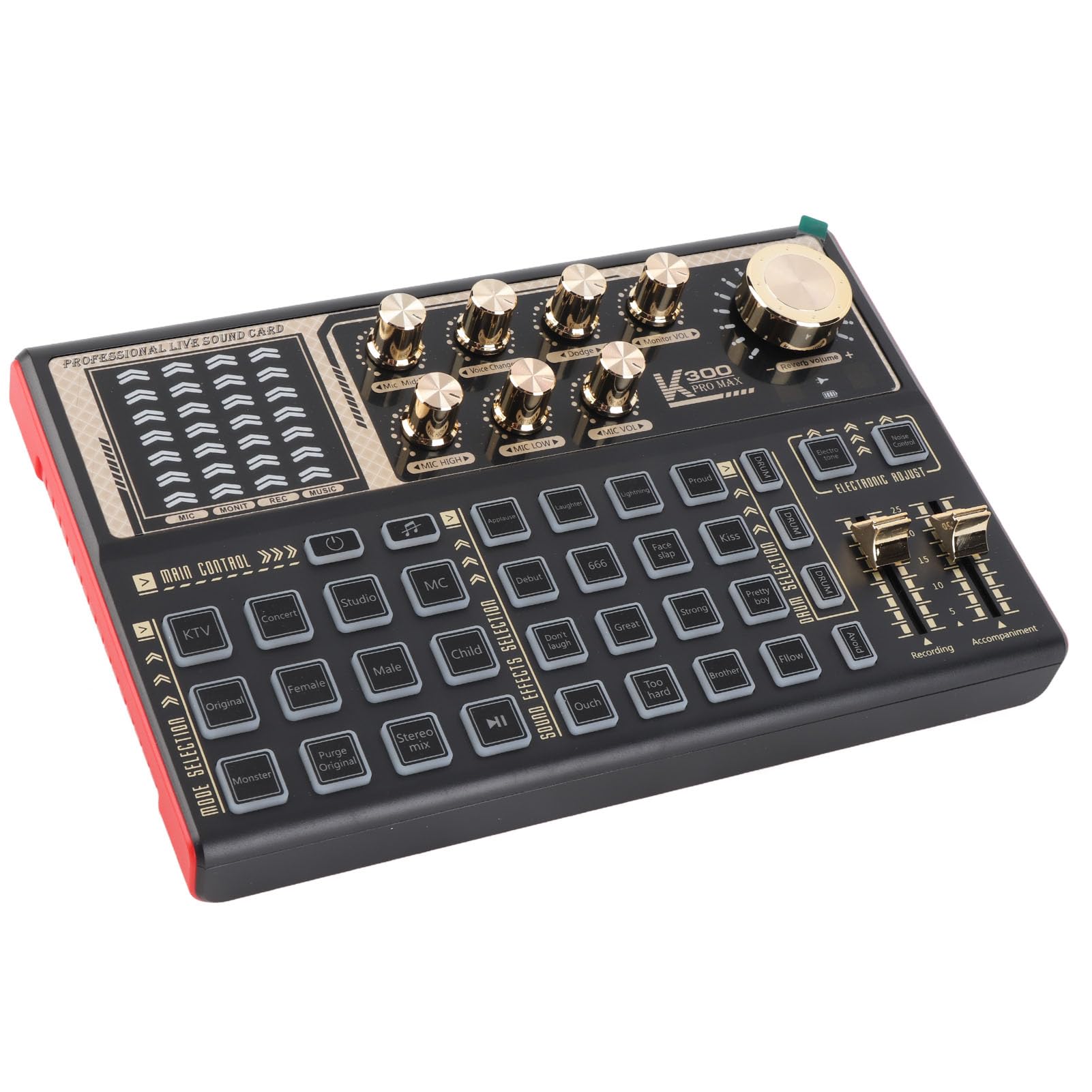 Scheda Audio Live con Mixer Effects Voice Changer - Scheda Audio Professionale per lo Streaming Recording Karaoke Gaming