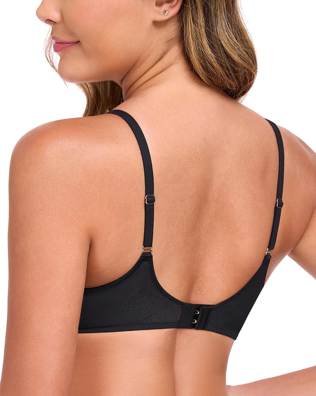 HACI Sheer Demi Balconette Bra Mesh Sexy See Through Unlined Plunge Underwire Everyday - Image 6