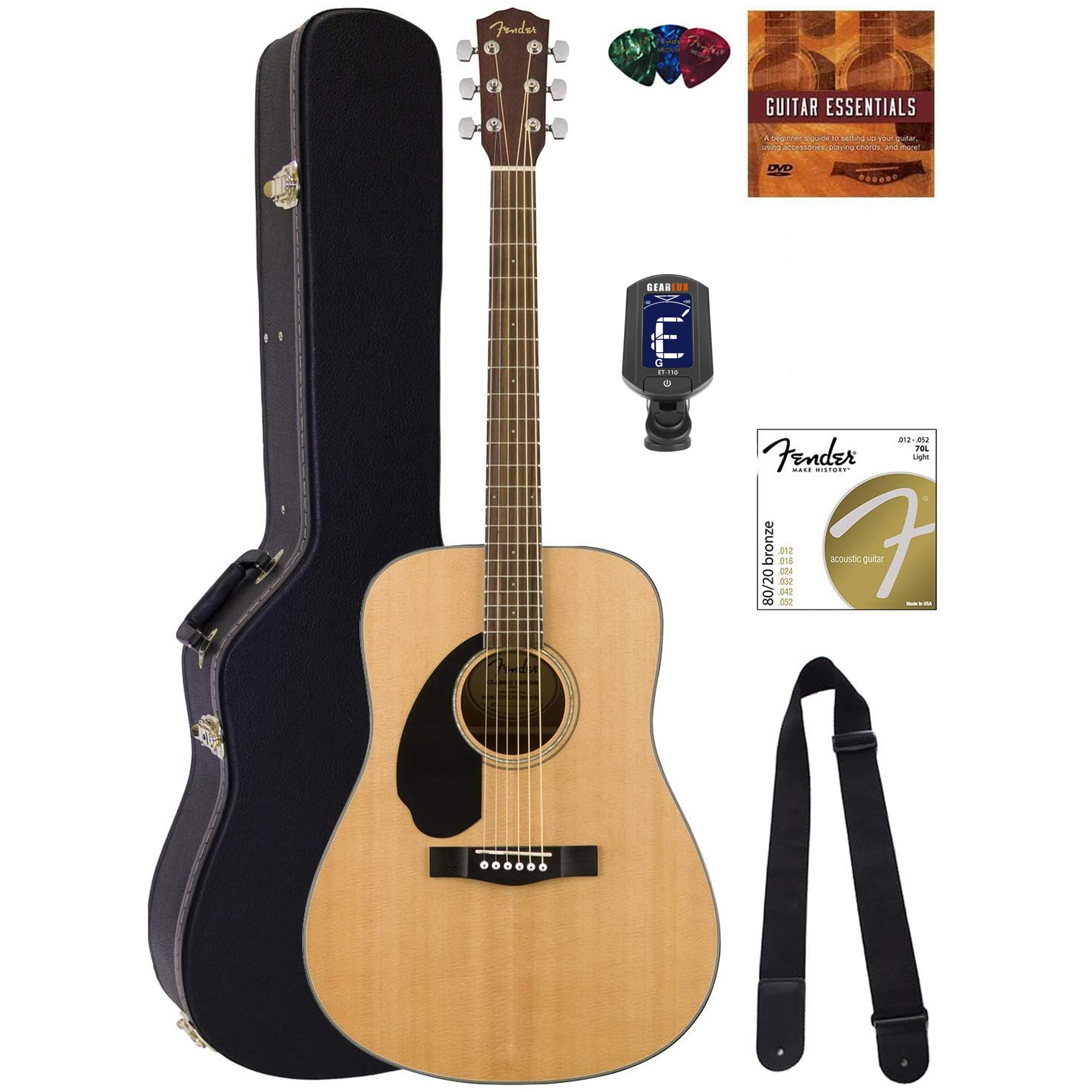 Fender CD-60S Solid Top Dreadnought Acoustic