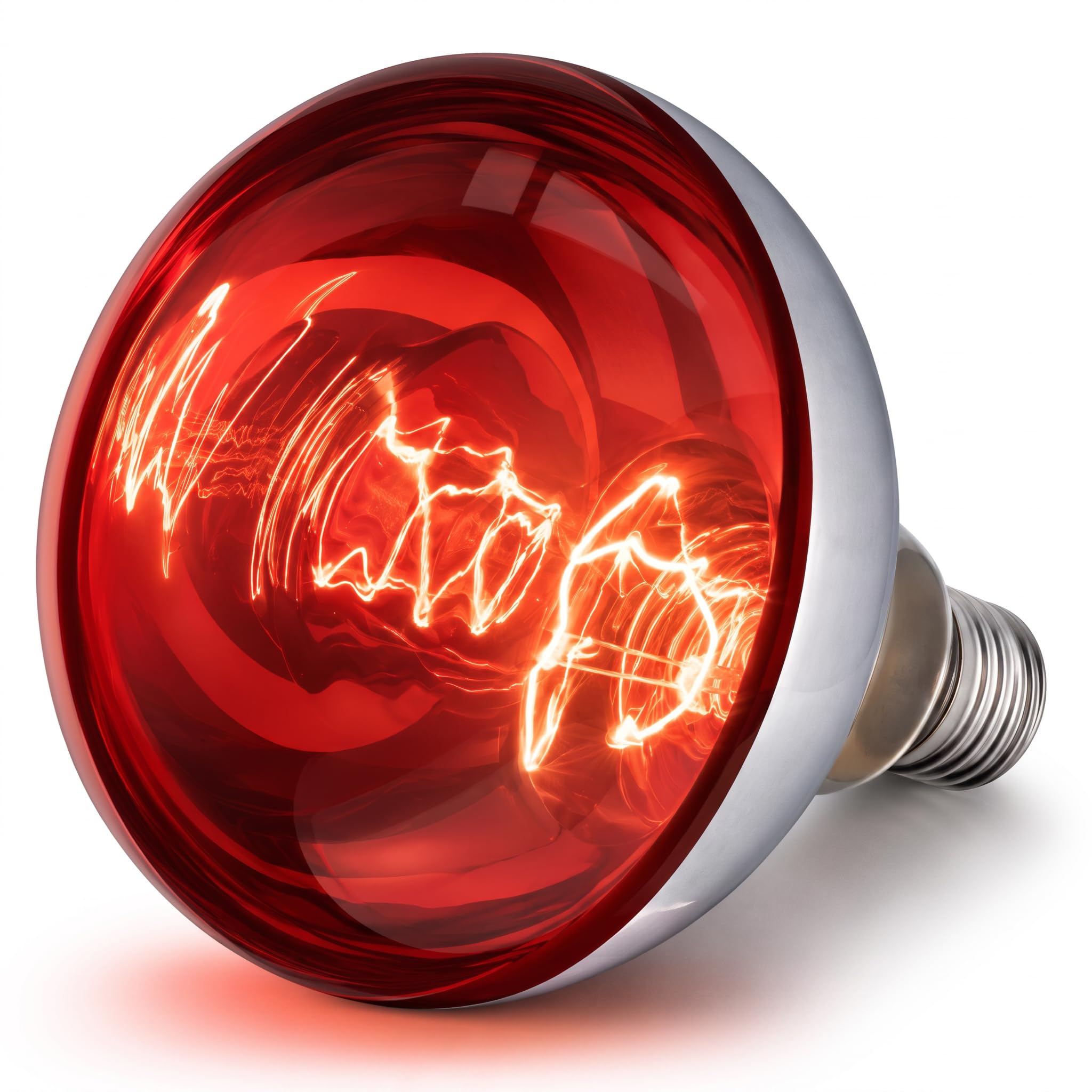 VIHOSE 1 Pack Heat Lamp Bulbs 250 Watt, R40 E26, Red