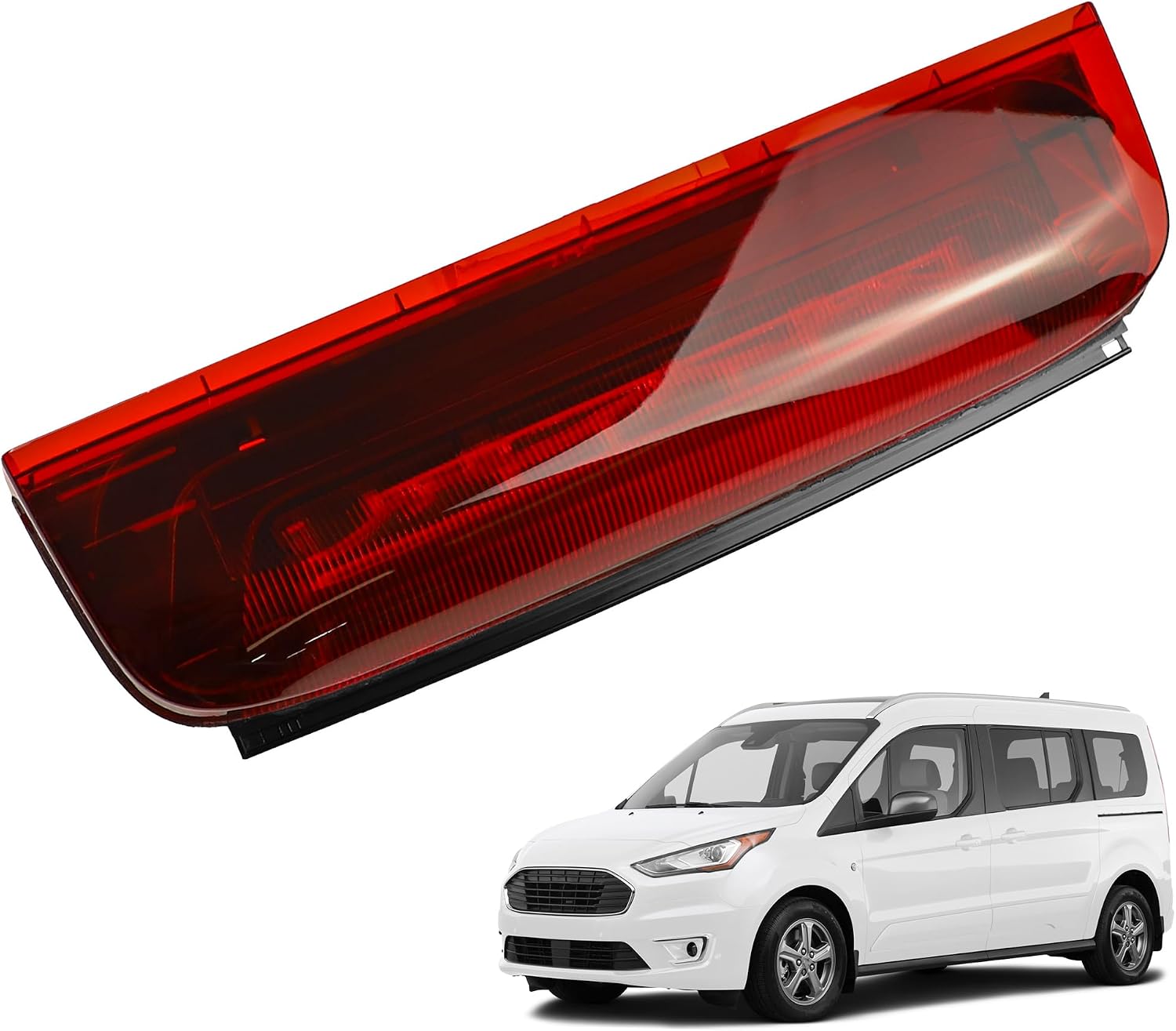 Third Brake Light High Mount Stop Light Compatible with 2014 2015 2016 2017 2018 2019 2020 Ford Transit Connect Custom Replaces 923-299 DT1Z13A613A