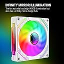 Ant Esports Sciflow 120mm 3 IN 1 ARGB Case Fan Kit - White, RGB Controller, Remote Controller, PWM Control, 1500 RPM, 65.4 CFM Airflow gallery image