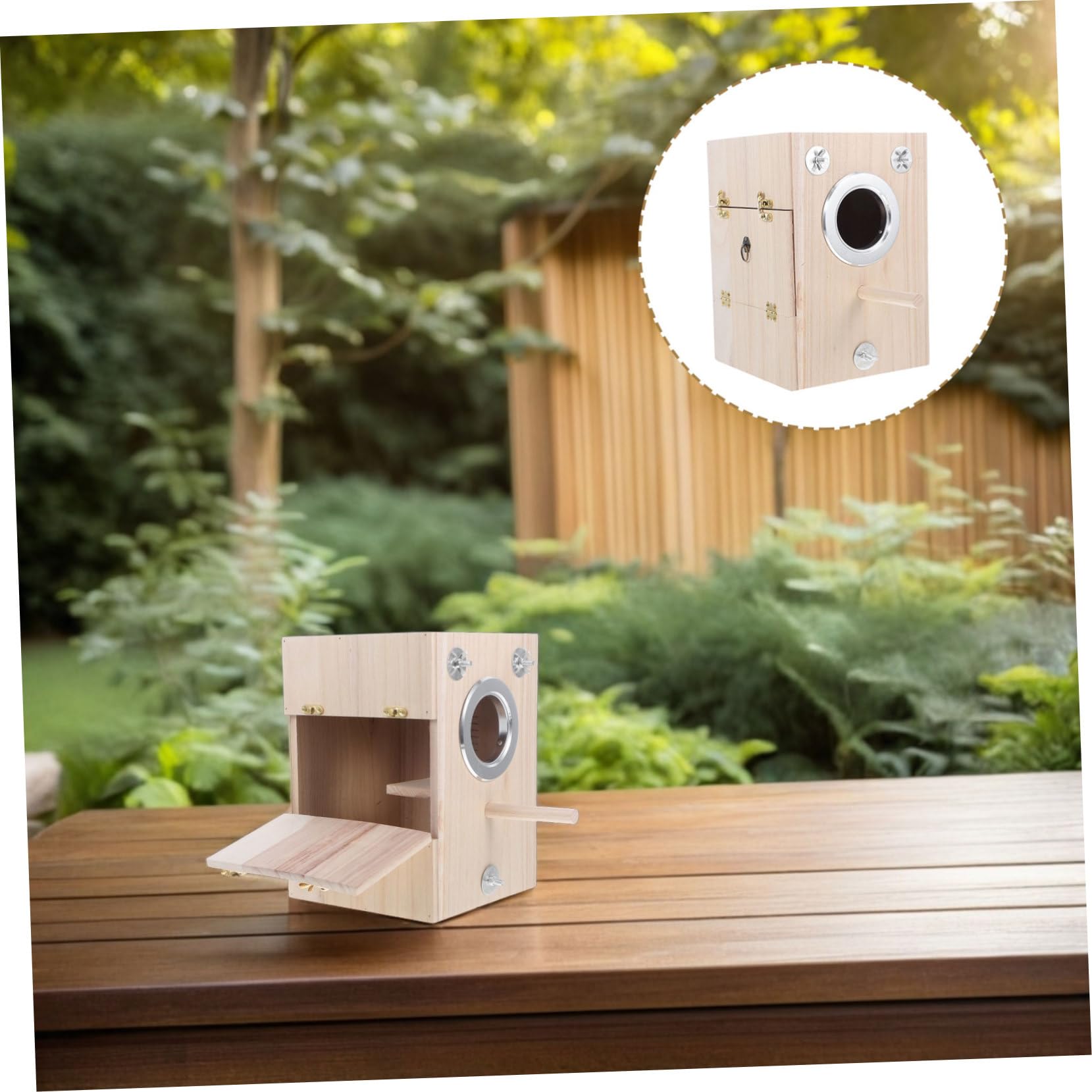 VICASKY 1 Pièce Nichoir pour Oiseaux Boîte de Nidification pour Oiseaux Accessoire Sécurisé pour Perruches et Autres