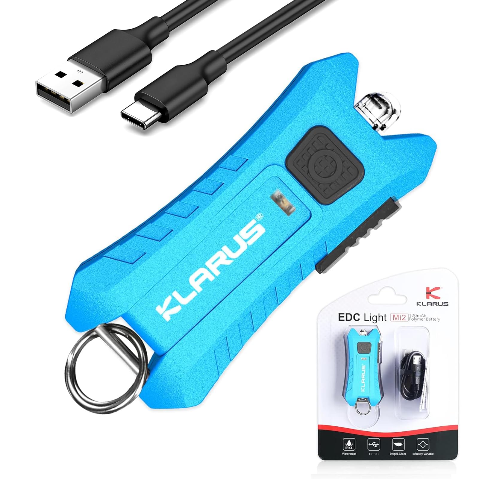 klarus HM1 IPX6 torcia ricaricabile impermeabile con sensore di