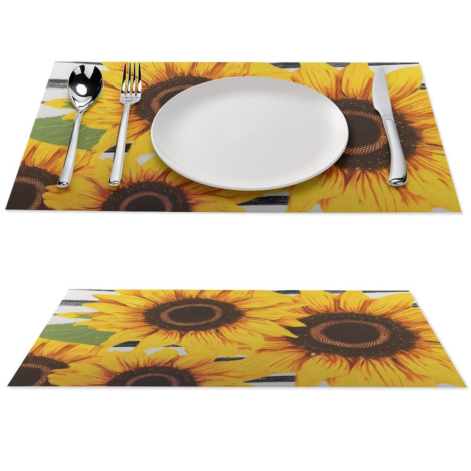 Sets de table élégants résistants à la chaleur lot de 4 napperons design PVC haut de gamme