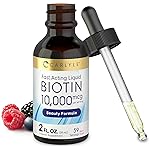 Carlyle Liquid Biotin 10000mcg | 2 oz | Extra Strength Drops | Vegetarian, Non-GMO, Gluten Free Supplement