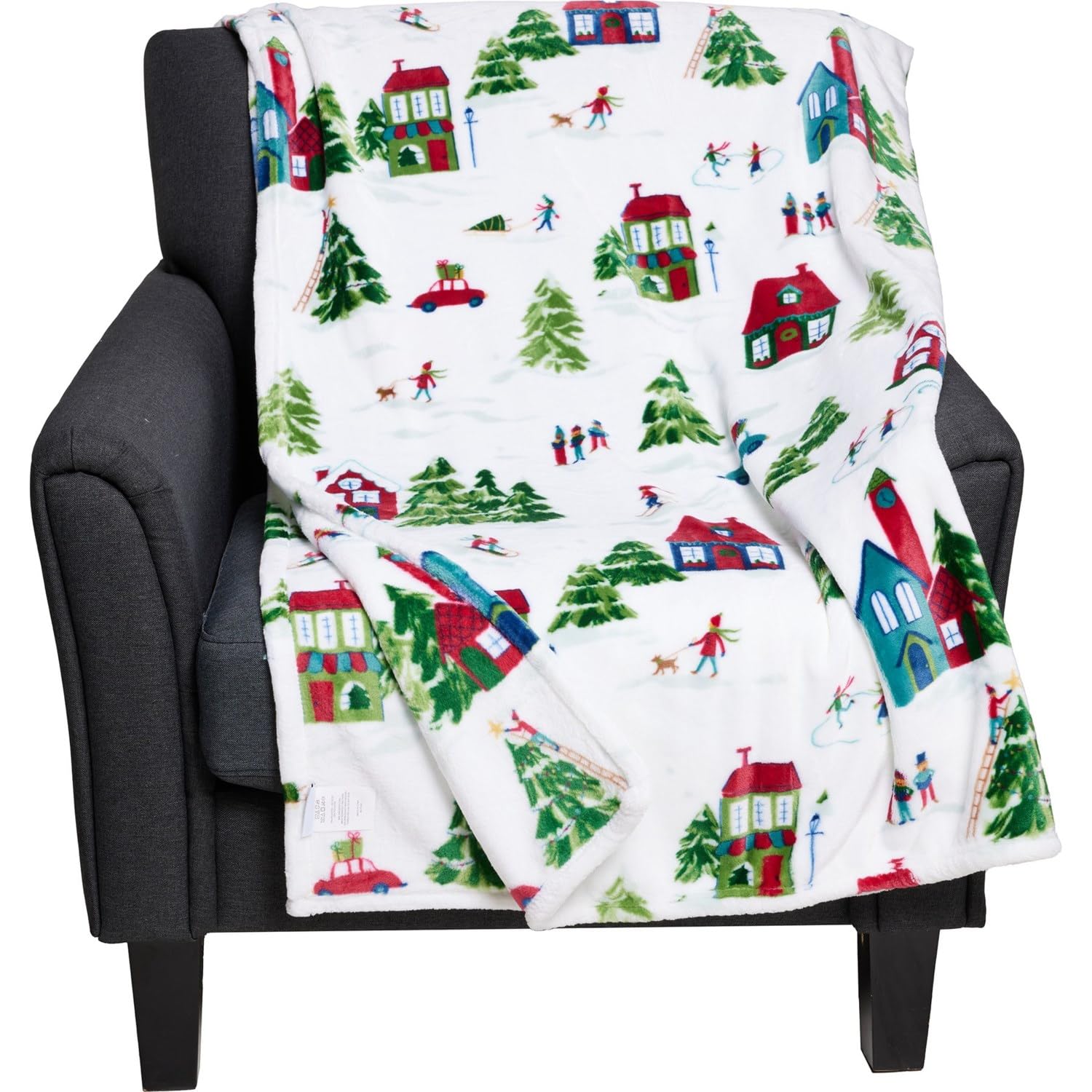 well dressed home oversized decorative throw Amazon.com: Well Dressed Home Christmas Winter Throw Blanket (Wintry Town,  Throw 60x70) : Home & Kitchen